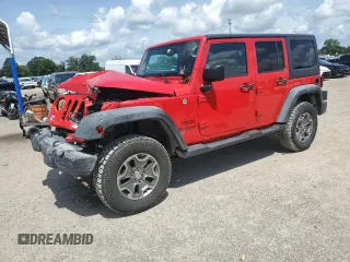 2017 Jeep Wrangler Unlimited Sport with VIN 1C4BJWDG0HL504672, listed as a Copart auction lot 60279945 with 131,409 mi miles and Salvage title. Bid and sale history available at DreamBid. Image 1.