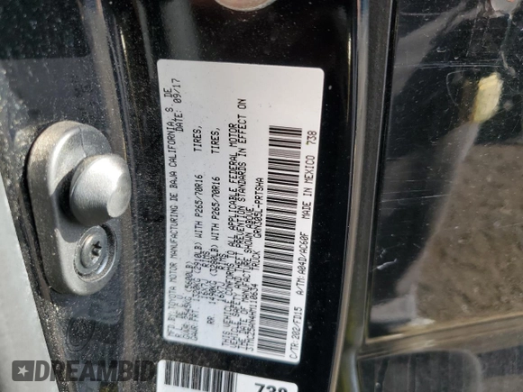 2017 Toyota Tacoma SR5 with VIN 3TMCZ5AN4HM110634, listed as a Copart auction lot 78436244 with 98,046 mi miles and Salvage Title. Bid and sale history available at carsss.com. Image 15.