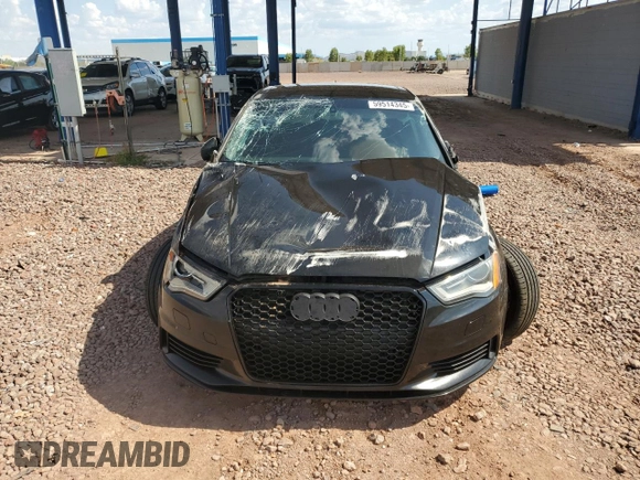 2015 Audi A3 Premium with VIN WAUACGFF2F1012988, listed as a Copart auction lot 59514345 with 80,249 mi miles and Salvage title. Bid and sale history available at DreamBid. Image 5.