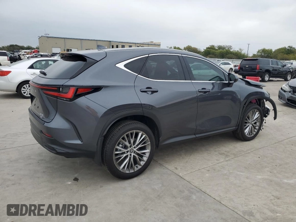 2025 Lexus NX with VIN 2T2GGCEZ6SC065894, listed as a Copart auction lot 78640474 with 3,959 mi miles and Salvage Title. Bid and sale history available at carsss.com. Image 3.