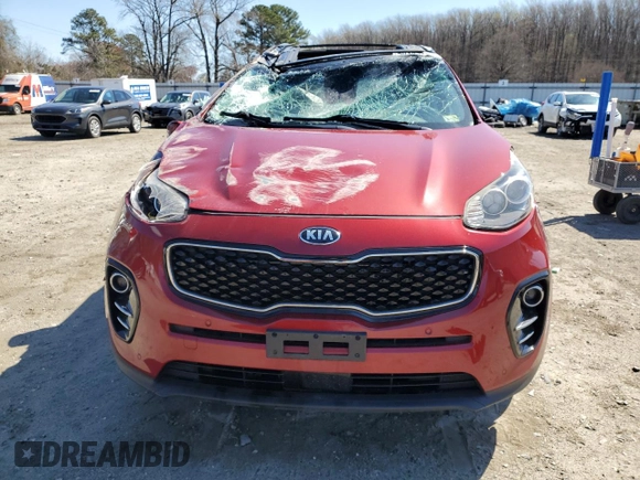 2018 Kia Sportage EX with VIN KNDPN3ACXJ7413370, listed as a Copart auction lot 50343735 with 67,008 mi miles and Salvage Title. Bid and sale history available at DreamBid. Image 5.