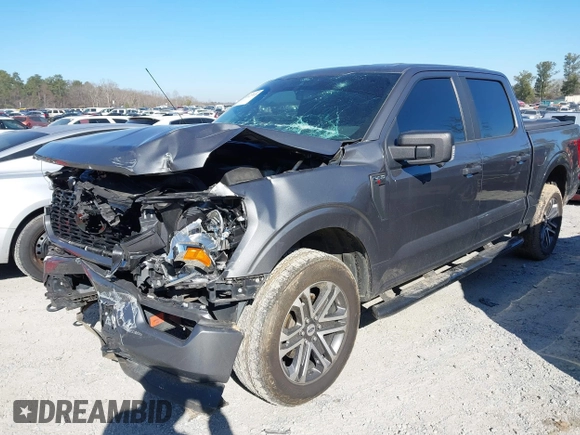 2021 Ford F-150 XL with VIN 1FTFW1E58MKD96370, listed as a IAAI auction lot 41627935 with 60,587 mi miles. Bid and sale history available at carsss.com. Image 2.