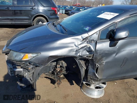 2013 Honda Civic LX with VIN 19XFB2F51DE012870, listed as a IAAI auction lot 41602499 with 120,001 mi miles and . Bid and sale history available at DreamBid. Image 19.