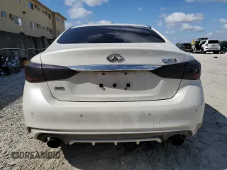 2020 Infiniti Q50 Red Sport 400 with VIN JN1FV7AR3LM660292, listed as a Copart auction lot 43868325 with 63,636 mi miles and Non Repairable. Bid and sale history available at carsss.com. Image 6.