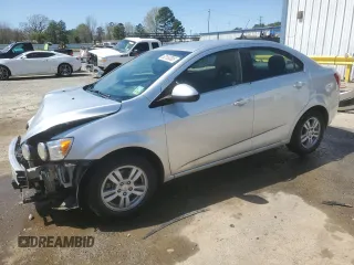 2013 Chevrolet Sonic LT with VIN 1G1JC5SH7D4244280, listed as a Copart auction lot 50156385 with 183,857 mi miles and Salvage Title. Bid and sale history available at carsss.com. Image 1.