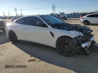 2024 BMW M4 Competition xDrive with VIN WBS43AZ09RCP58277, listed as a Copart auction lot 88475755 with 0 mi miles and Salvage Title. Bid and sale history available at carsss.com. Image 4.