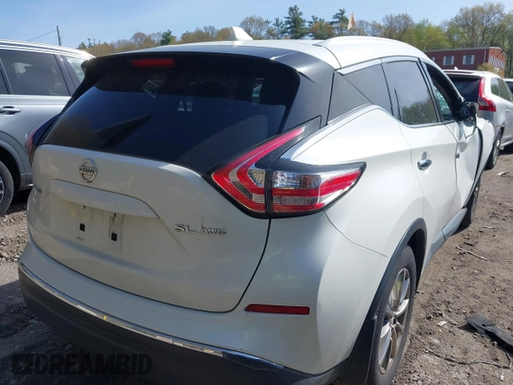 2016 Nissan Murano S z VIN 5N1AZ2MH9GN142510, wystawiony jako IAAI lot #42139461 z przebiegiem 116 559 mil mil oraz . Historia ofert i sprzedaży dostępna na DreamBid. Obrazek 4.