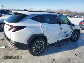 2025 Hyundai Tucson Limited with VIN 5NMJECDE0SH477155, listed as a Copart auction lot 87396494 with 691 mi miles and Salvage Title. Bid and sale history available at carsss.com. Image 3.