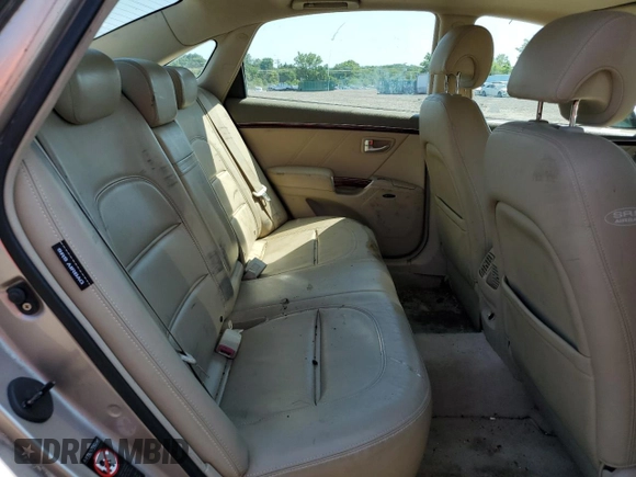 2006 Hyundai Azera SE with VIN KMHFC46F46A034316, listed as a Copart auction lot 61857655 with 203,011 mi miles and Salvage title. Bid and sale history available at DreamBid. Image 10.