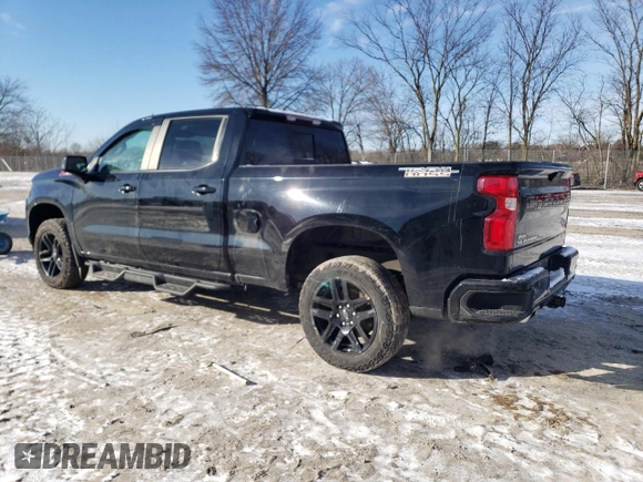 2021 Chevrolet Silverado 1500 LT Trail Boss with VIN 1GCPYFED7MZ308497, listed as a Copart auction lot 45048465 with 81,989 mi miles and Salvage Title. Bid and sale history available at DreamBid. Image 2.