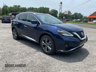 2019 Nissan Murano Platinum z VIN 5N1AZ2MJ9KN145550, wystawiony jako Copart lot #61099135 z przebiegiem 91 279 mil mil oraz Szkoda całkowita • Salvage title. Historia ofert i sprzedaży dostępna na DreamBid. Obrazek 1.
