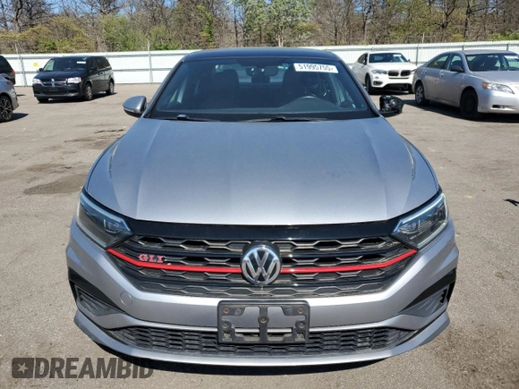 2019 Volkswagen Jetta S with VIN 3VW6T7BU3KM187113, listed as a Copart auction lot 51995755 with 56,789 mi miles and Salvage title. Bid and sale history available at DreamBid. Image 5.