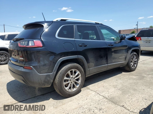 2019 Jeep Cherokee Latitude Plus with VIN 1C4PJMLBXKD233718, listed as a Copart auction lot 58933435 with 56,413 mi miles and Salvage title. Bid and sale history available at DreamBid. Image 3.