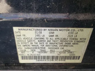 2008 Nissan Maxima 3.5 SE with VIN 1N4BA41E08C829948, listed as a Copart auction lot 68758234 with 216,497 mi miles and Salvage Title. Bid and sale history available at carsss.com. Image 15.