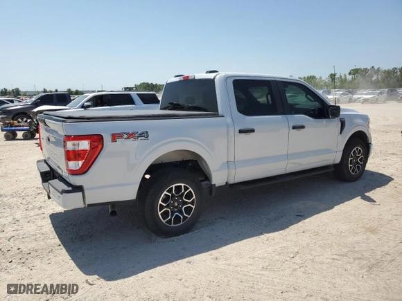 2022 Ford F-150 XL with VIN 1FTEW1EP2NKD38060, listed as a Copart auction lot 52382615 with 0 mi miles and Salvage Title. Bid and sale history available at carsss.com. Image 3.