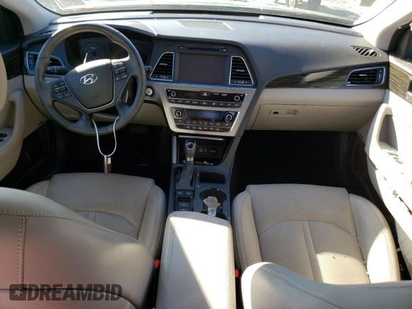 2017 Hyundai Sonata Limited with VIN KMHE34L30HA076054, listed as a Copart auction lot 77972943 with 60,977 mi miles and . Bid and sale history available at DreamBid. Image 8.