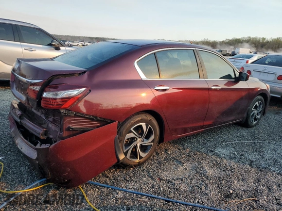2017 Honda Accord LX with VIN 1HGCR2F30HA232458, listed as a Copart auction lot 50519515 with 126,589 mi miles and Salvage Title. Bid and sale history available at carsss.com. Image 3.