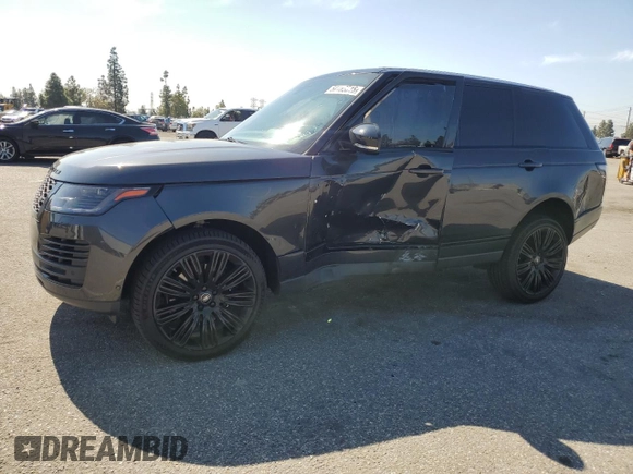 2021 Land Rover Range Rover P525 Westminster with VIN SALGS2SEXMA431953, listed as a Copart auction lot 50165515 with 79,567 mi miles and Salvage title. Bid and sale history available at DreamBid. Image 1.