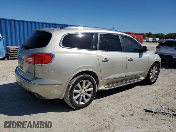 2013 Buick Enclave Premium with VIN 5GAKVDKD5DJ206207, listed as a Copart auction lot 48143855 with 145,341 mi miles and Salvage Title. Bid and sale history available at DreamBid. Image 3.