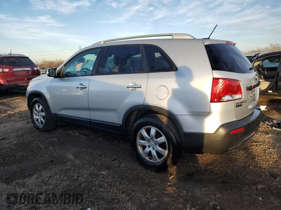 2011 Kia Sorento LX with VIN 5XYKT3A17BG089443, listed as a Copart auction lot 80092684 with 195,916 mi miles and Salvage Title. Bid and sale history available at carsss.com. Image 2.
