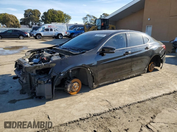 2019 Acura TLX w/A-Spec Pkg with VIN 19UUB1F65KA003343, listed as a Copart auction lot 87400384 with 0 mi miles and Salvage Title. Bid and sale history available at carsss.com. Image 1.