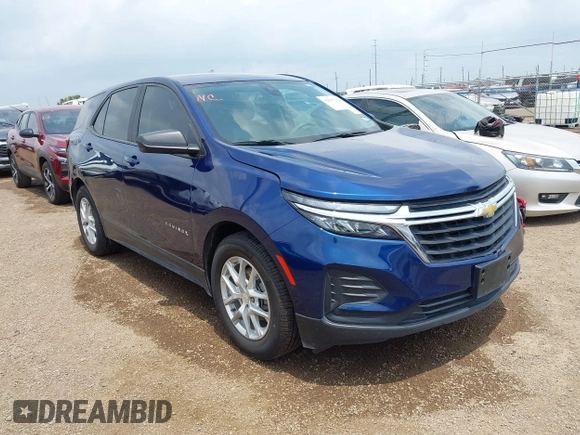 2022 Chevrolet Equinox LS z VIN 3GNAXHEV4NS153877, wystawiony jako IAAI lot #42095159 z przebiegiem 65 683 mil mil oraz . Historia ofert i sprzedaży dostępna na DreamBid. Obrazek 1.