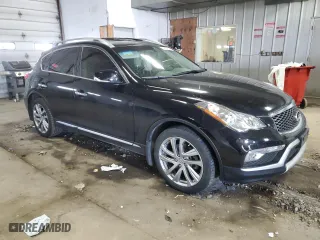 2017 Infiniti QX50 with VIN JN1BJ0RR3HM414470, listed as a Copart auction lot 50634395 with 0 mi miles and Clean Title. Bid and sale history available at carsss.com. Image 4.