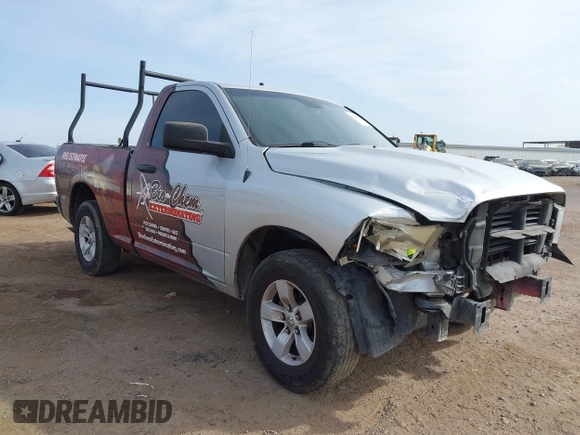 2018 Ram 1500 Tradesman with VIN 3C6JR6AG7JG204405, listed as a IAAI auction lot 41925635 with 198,396 mi miles and . Bid and sale history available at DreamBid. Image 1.