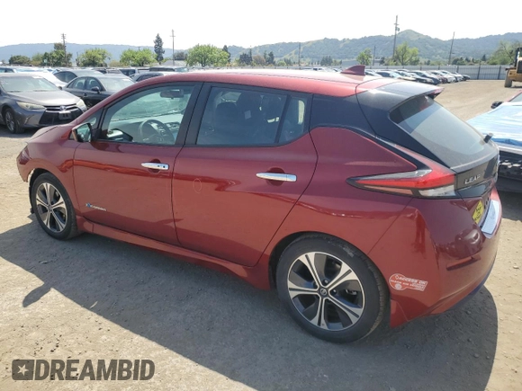 2018 Nissan LEAF S with VIN 1N4AZ1CP2JC303571, listed as a Copart auction lot 55249995 with 33,009 mi miles and Salvage Title. Bid and sale history available at DreamBid. Image 2.