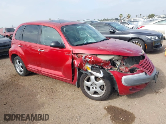 2002 Chrysler PT Cruiser Limited with VIN 3C8FY68B82T301082, listed as a IAAI auction lot 42021890 with Not Provided miles. Bid and sale history available at carsss.com. Image 1.