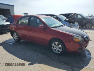 2009 Kia Spectra EX with VIN KNAFE221495646233, listed as a Copart auction lot 69638784 with 168,178 mi miles and Salvage Title. Bid and sale history available at carsss.com. Image 4.