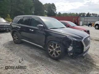 2022 Hyundai Palisade SEL z VIN KM8R44HE2NU418557, wystawiony jako Copart lot #54136245 z przebiegiem 93 800 mil mil oraz Czysty tytuł • Clean title. Historia ofert i sprzedaży dostępna na DreamBid. Obrazek 4.