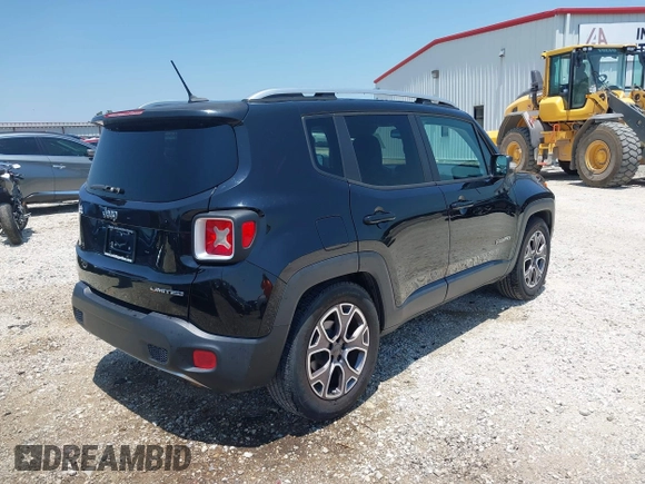 2015 Jeep Renegade Limited z VIN ZACCJADT1FPB36970, wystawiony jako IAAI lot #42455334 z przebiegiem 150 516 mil mil oraz . Historia ofert i sprzedaży dostępna na DreamBid. Obrazek 4.