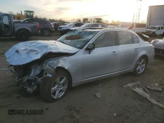 2008 BMW 5 Series 535xi with VIN WBANV93598CW56997, listed as a Copart auction lot 87266824 with 0 mi miles and Salvage Title. Bid and sale history available at carsss.com. Image 1.