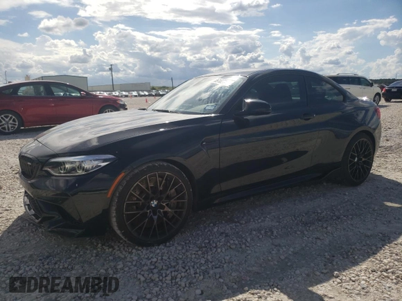 2021 BMW M2 Competition with VIN WBS2U7C0XM7G66051, listed as a Copart auction lot 69102004 with 13,718 mi miles and Salvage Title. Bid and sale history available at carsss.com. Image 1.