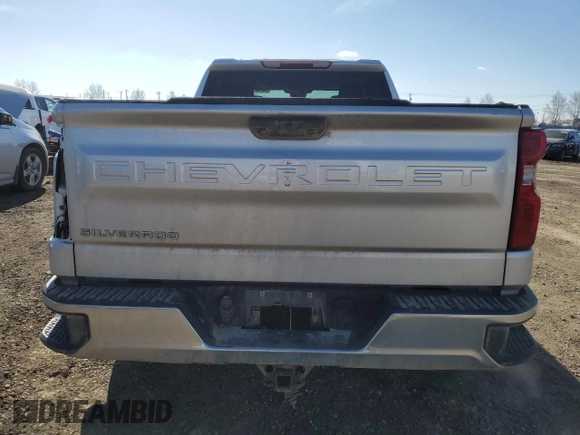 2022 Chevrolet Silverado 1500 Work Truck with VIN 1GCRDAED9NZ521332, listed as a Copart auction lot 54784165 with 108,955 mi miles and Salvage Title. Bid and sale history available at DreamBid. Image 6.
