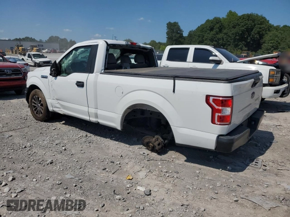 2018 Ford F-150 XL with VIN 1FTMF1C5XJFD87474, listed as a Copart auction lot 66632514 with 91,921 mi miles and Salvage title. Bid and sale history available at DreamBid. Image 2.