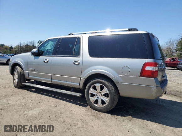 2008 Ford Expedition EL Limited with VIN 1FMFK20518LA25734, listed as a Copart auction lot 52458525 with 233,676 mi miles and Clean Title. Bid and sale history available at carsss.com. Image 2.