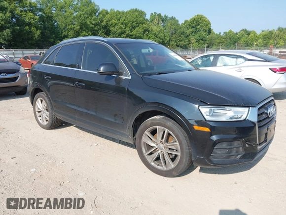 2016 Audi Q3 Premium Plus with VIN WA1BFCFS9GR003187, listed as a IAAI auction lot 42609080 with 146,379 mi miles and . Bid and sale history available at DreamBid. Image 1.