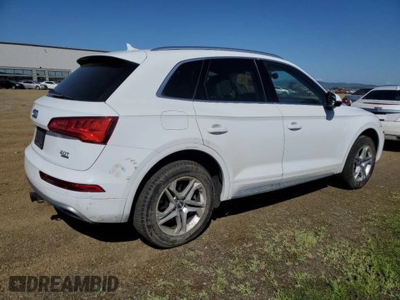 2018 Audi Q5 Premium Plus with VIN WA1BNAFY7J2038340, listed as a Copart auction lot 51663725 with 153,055 mi miles and Salvage title. Bid and sale history available at DreamBid. Image 3.