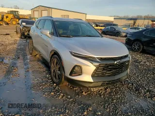 2019 Chevrolet Blazer RS with VIN 3GNKBERS1KS673158, listed as a Copart auction lot 45166445 with 80,406 mi miles and Salvage title. Bid and sale history available at DreamBid. Image 14.