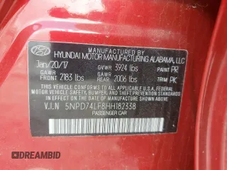 2017 Hyundai Elantra SE z VIN 5NPD74LF8HH182338, wystawiony jako Copart lot #59677845 z przebiegiem 142 653 mil mil oraz Szkoda całkowita • Salvage title. Historia ofert i sprzedaży dostępna na DreamBid. Obrazek 13.