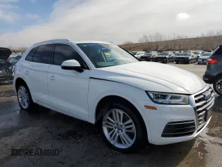 2018 Audi Q5 Premium Plus with VIN WA1BNAFY7J2008738, listed as a Copart auction lot 46462755 with 76,198 mi miles and Salvage Title. Bid and sale history available at carsss.com. Image 4.