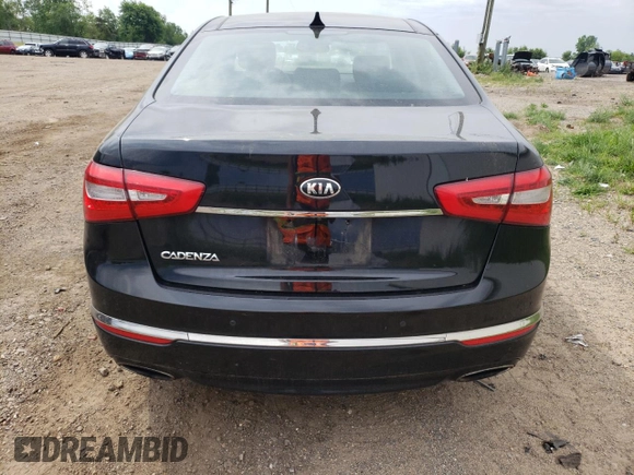 2015 Kia Cadenza Premium with VIN KNALN4D79F5172906, listed as a Copart auction lot 55806954 with 119,588 mi miles and Salvage Title. Bid and sale history available at carsss.com. Image 6.