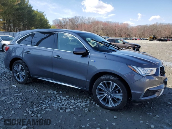 2019 Acura MDX Sport Hybrid w/Technology Pkg with VIN 5J8YD7H50KL000227, listed as a Copart auction lot 50517235 with 86,819 mi miles and Salvage Title. Bid and sale history available at carsss.com. Image 4.
