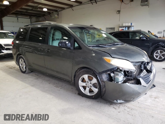 2012 Toyota Sienna LE AAS with VIN 5TDKK3DCXCS224922, listed as a Copart auction lot 57770865 with 210,320 mi miles and Salvage title. Bid and sale history available at DreamBid. Image 4.