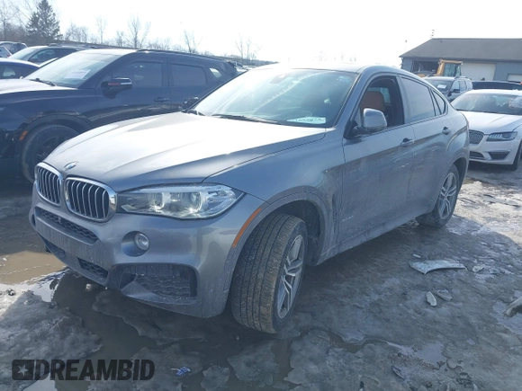 2018 BMW X6 xDrive50i with VIN 5UXKU6C50J0W39146, listed as a IAAI auction lot 41652073 with 108,258 mi miles. Bid and sale history available at carsss.com. Image 2.