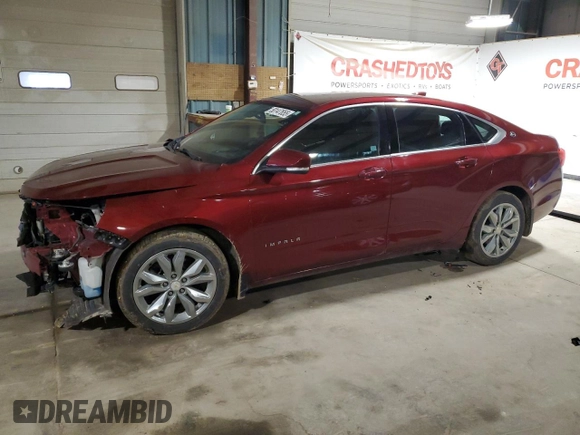 2016 Chevrolet Impala LT with VIN 2G1115S35G9202931, listed as a Copart auction lot 50147655 with 133,606 mi miles and Salvage Title. Bid and sale history available at DreamBid. Image 1.