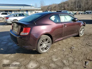 2011 Scion tC with VIN JTKJF5C79B3004406, listed as a Copart auction lot 46571185 with 0 mi miles and Salvage Title. Bid and sale history available at carsss.com. Image 3.
