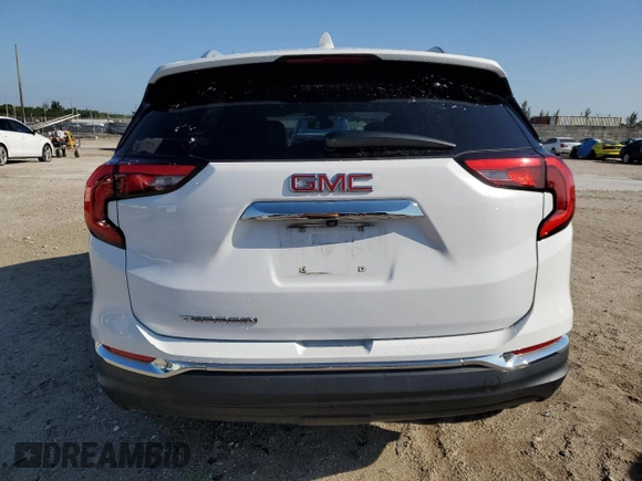 2020 GMC Terrain SLT with VIN 3GKALPEV4LL244089, listed as a Copart auction lot 50227825 with 77,346 mi miles and Salvage Title. Bid and sale history available at carsss.com. Image 6.